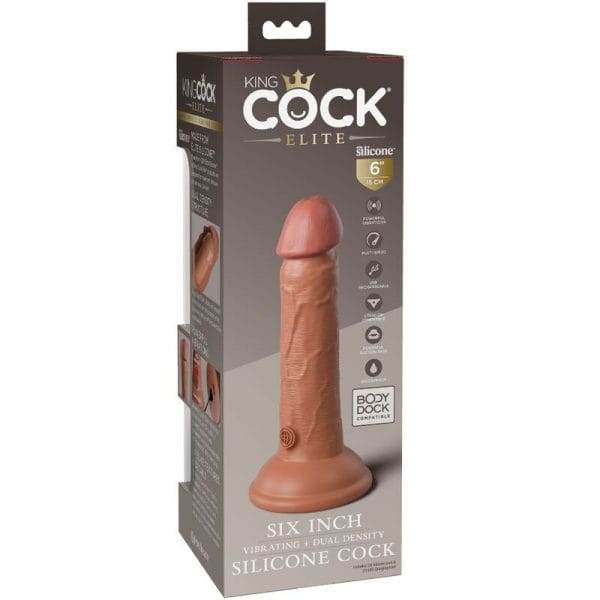 img_156166_35fb5ac5a011f56414270704e0c87972_1.jpg KING COCK - ÉLITE DILDO REALÍSTICO VIBRADOR  SILICONA 15.2 CM CARAMELO