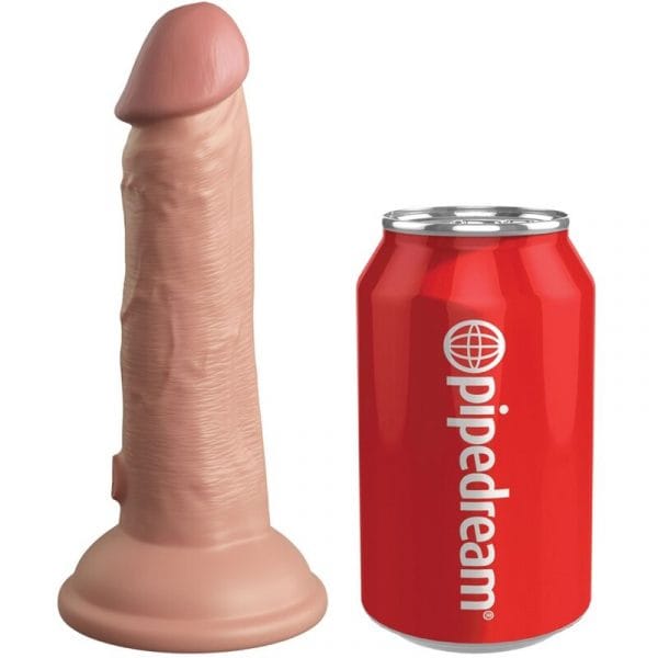 KING COCK - ÉLITE DILDO REALÍSTICO VIBRADOR  SILICONA 15.2 CM