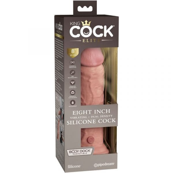img_156194_675fa97f8e8458d84a200d5c2d8eef9d_1.jpg KING COCK - ÉLITE DILDO REALÍSTICO VIBRADOR  SILICONA 20.3 CM