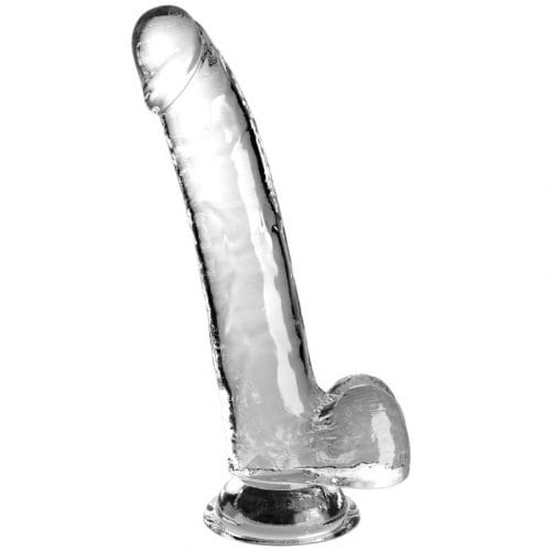 img_156279_365de560a2aa2777a6afdac13bb26675_1.jpg KING COCK - CLEAR DILDO CON TESTÍCULOS 20.3 CM TRANSPARENTE
