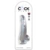 KING COCK - CLEAR DILDO CON TESTÍCULOS 15.2 CM TRANSPARENTE
