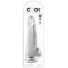 KING COCK - CLEAR DILDO CON TESTÍCULOS 19 CM TRANSPARENTE