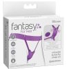 FANTASY FOR HER - BUTTERFLY HARNESS, VIBRATING RECHARGEABLE  REMOTE CONTROL PURPLE