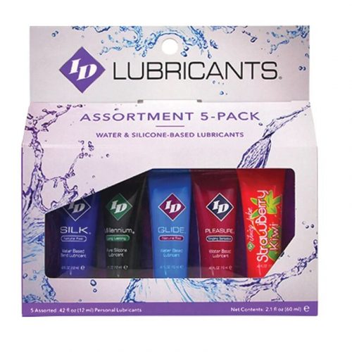 img_157478_2dbcbd10670c79bcde7772dac9d0bdab_1.jpg ID JUICY LUBE - SURTIDO 5X LUBRICANTE TUBE PACK 12 ML