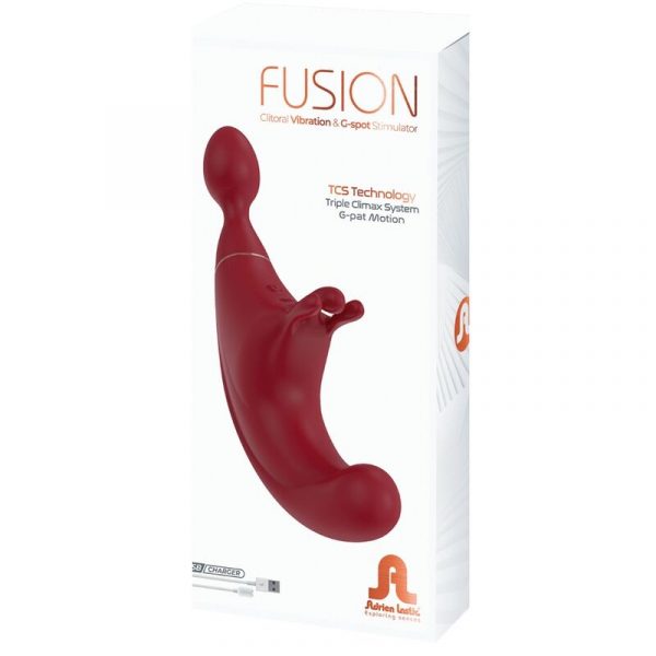 img_158417_67b6caaecbfcf5b8d0c66983075b5098_1.jpg ADRIEN LASTIC - FUSION TRIPLE ESTIMULADOR CLITORIS G-SPOT ROJO
