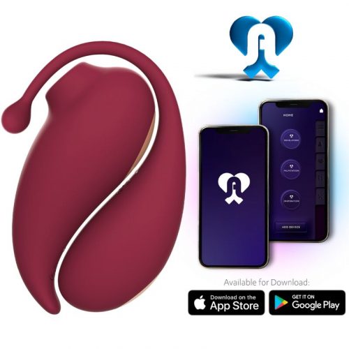 img_158624_5b9928a29c2310b9da702e1ed0fdb500_1.jpg ADRIEN LASTIC - INSPIRATION SUCCIONADOR CLÍTORIS + HUEVO VIBRADOR ROJO - APP GRATUITA