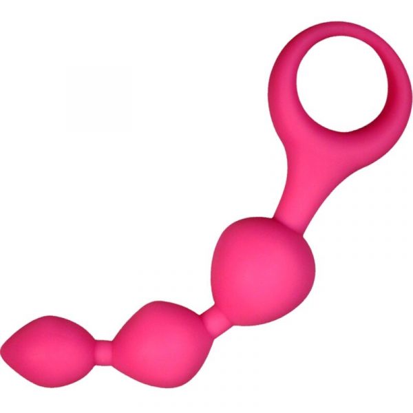 img_159019_67ef2b18d694210361b00392cf03d060_1.jpg ALIVE - TRIBALL BOLAS ANALES SILICONA ROSA 15 CM