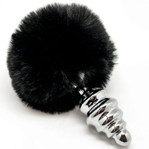 img_159091_eef9d744f3513fc0f03a02fcca7224d5_1.jpg ALIVE - ANAL PLEASURE PLUG ESPIRAL METAL POMPON NEGRO TALLA S