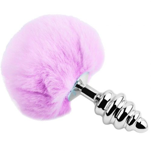 img_159230_db7070b58ba92b7a66a3fd7a031d936d_1.jpg ALIVE - ANAL PLEASURE PLUG ESPIRAL METAL POMPON VIOLETA TALLA M