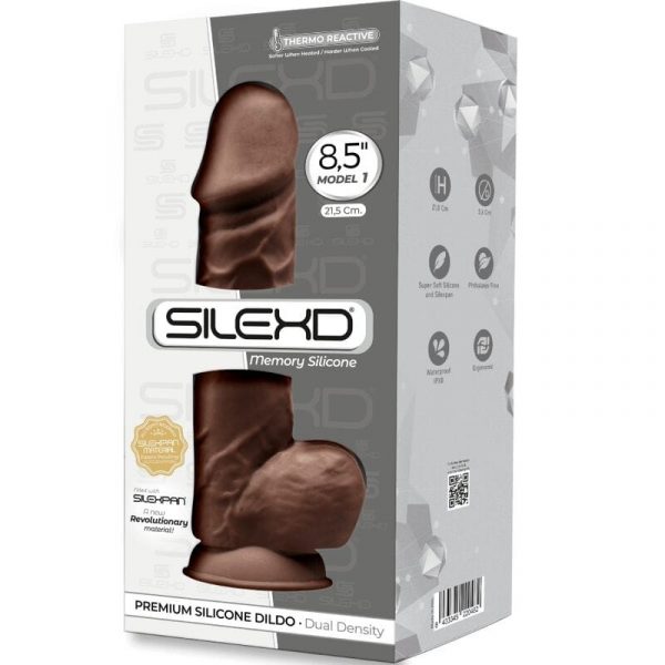 img_159379_3950800b449c5f9589909115208473ae_1.jpg SILEXD - MODELO 1 PENE REALÍSTICO SILICONA PREMIUM SILEXPAN MARRÓN 21.5 CM