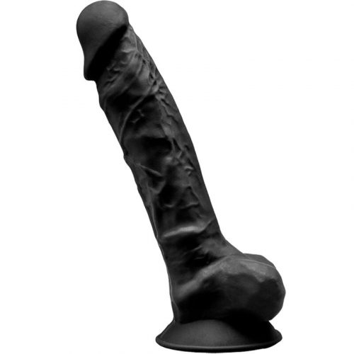 img_159395_9d51d8cefec26b24ba5c062ebeb24424_1.jpg SILEXD - MODELO 1 PENE REALISTICO SILICONA PREMIUM SILEXPAN NEGRO 23 CM
