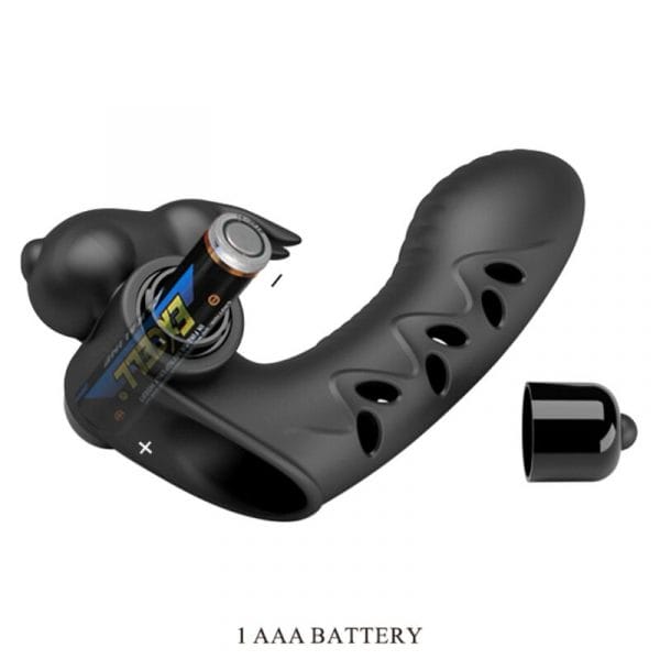 img_160442_090c24e9b294305d558f8a0d30f767c8_1.jpg PRETTY LOVE - VANCE FUNDA DEDO VIBRADOR CONEJO NEGRO