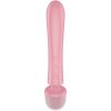 SATISFYER - TRIPLE LOVER MASAJEADOR VIBRADOR RABBIT ROSA