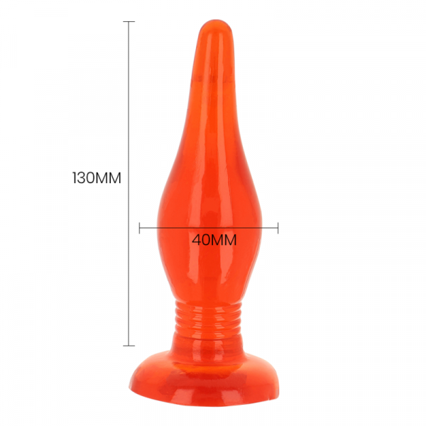 img_161708_697d8b04d55216a848a64626ec278d99_1.png BAILE - PLUG ANAL TACTO SUAVE ROJO 14.2 CM