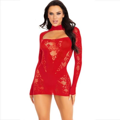 img_161990_bed3d3c944e777284dd4739ab61102e8_1.jpg LEG AVENUE - MINI VESTIDO DE ENCAJE CON MANGA LARGA ROJO