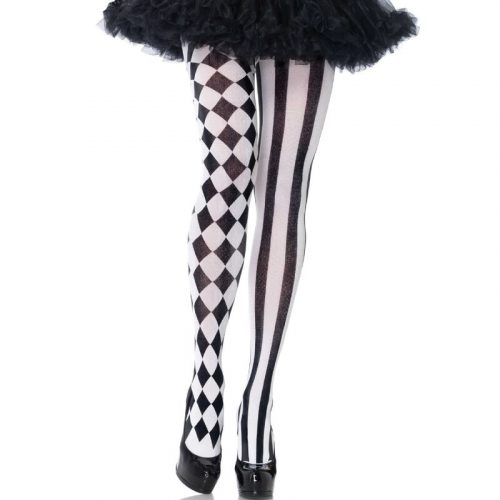 img_162153_6050a08a8a18ab557a6242c5cd959158_1.jpg LEG AVENUE - MEDIAS ARLEQUIN NEGRO/BLANCO