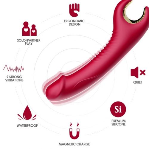 img_163357_07c3fbec3ca63119e104da3ad45a7177_1.jpg ARMONY - PRINCE DILDO VIBRADOR  ROTADOR ROJO