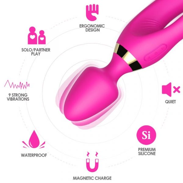 img_163729_a38ba6804677f393279d1761bb38cc6e_1.jpg ARMONY - MASAJEADOR VIBRADOR RABBIT FUCSIA