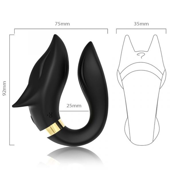 img_163753_b80562d5248225bc6dc3dc02654dc277_1.jpg ARMONY - FOX VIBRATOR FOR COUPLES REMOTE CONTROL BLACK