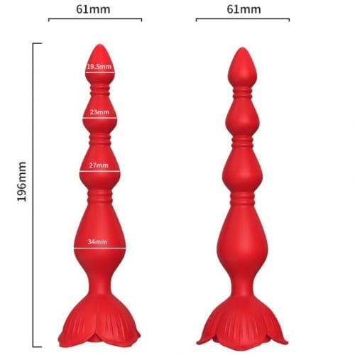 img_164116_bafc82da229cac06cd04b5bb1203704f_1.jpg ARMONY - ROSA VIBRADOR PAGODA  PLUG ANAL ROJO