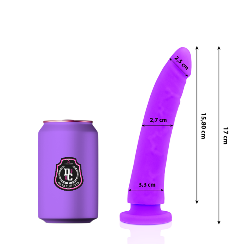 img_164326_f883dd11bda6fd354bc91c929cc113d0_1.png DELTA CLUB - DILDO REALISTA LILA SILICONA MEDICA 17 CM -O- 3 CM