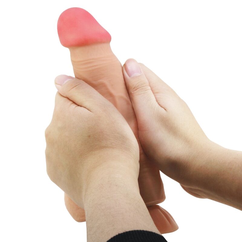 img_165208_2bdce2b2569490732cf0b411b46acbe0_1.jpg PRETTY LOVE - SLIDING SKIN SERIES REALISTIC DILDO WITH SLIDING SKIN SUCTION CUP REMOTE CONTROL FLESH 21.8 CM