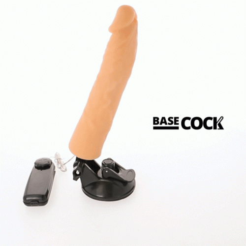 BASECOCK - VIBRADOR REALÍSTICO CONTROL REMOTO NATURAL 21 CM -O- 4 CM
