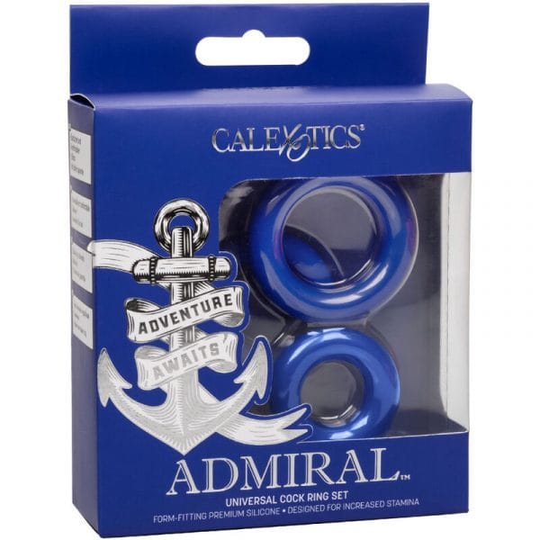 img_165741_f50784b2f46f4fd1241062972716b39a_1.jpg CALEXOTICS - ADMIRAL SET 3 ANILLOS PARA PENE AZUL
