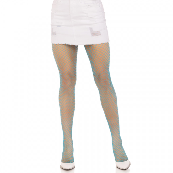 LEG AVENUE - PANTIMEDIAS REJILLA LYCRA AZUL