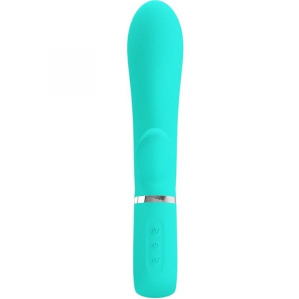PRETTY LOVE - THOMAS VIBRADOR PUNTO G MULTIFUNCIÓN VERDE AGUA