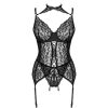 LIVCO CORSETTI FASHION - GIELLANDRA FOR THE SENSES COLLECTION CORSET + PANTY NEGRO