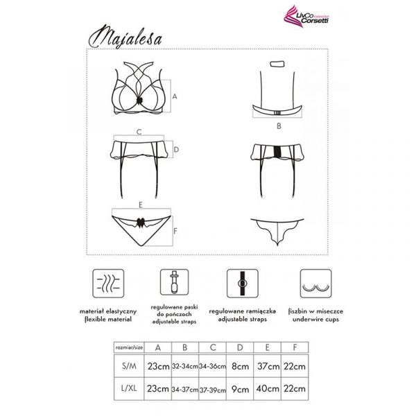 img_171277_359051d8ff56b9043c941f1046afcb3a_1.jpg LIVCO CORSETTI FASHION - MAJALESA LC 90526 SUJETADOR + LIGUERO + PANTY BLACK