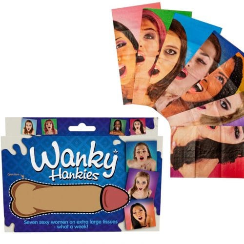 img_173883_c5c59f8cc487f03839a5b674a9d99204_1.jpg SPENCER  FLEETWOOD - WANKY HANKIES 7 PAÑUELOS EXTRA GRANDES MUJERES