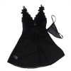img_175766_7936ae5b6bfbbbea012e9459d7809679_1.jpg SUBBLIME - BABYDOLL TELA DE TUL DETALLE ENCAJE Y FLOR NEGRO S/M