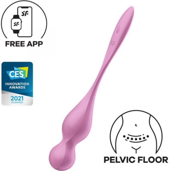 img_176322_0ba0acc004fc2c52d032c1250e26224c_1.jpg SATISFYER - LOVE BIRDS BOLAS KEGEL VIBRADORAS ROSA