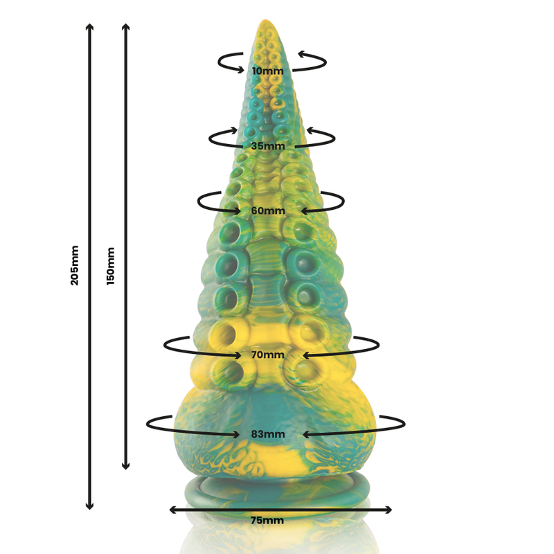 img_176514_84fbb8b7417ca9433832b14ec136764f_1.png EPIC - CETUS GREEN TENTACLE DILDO LARGE SIZE