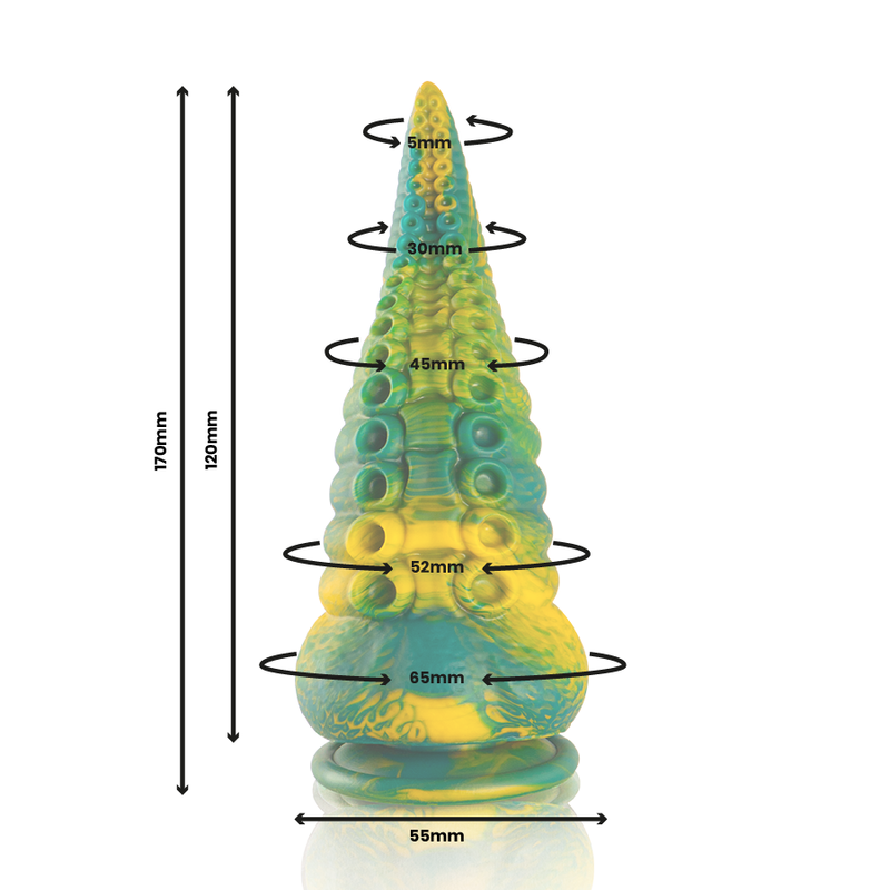 img_176517_88ab32446629abbba692e2c39521bfad_1.png EPIC - CETUS GREEN TENTACLE DILDO SMALL SIZE