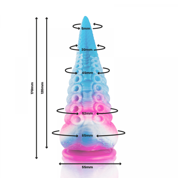 img_176532_50a697b2a0ec4a6b245e5ee075d1db59_1.png EPIC - PHORCYS DILDO TENTÁCULO AZUL TAMAÑO PEQUEÑO