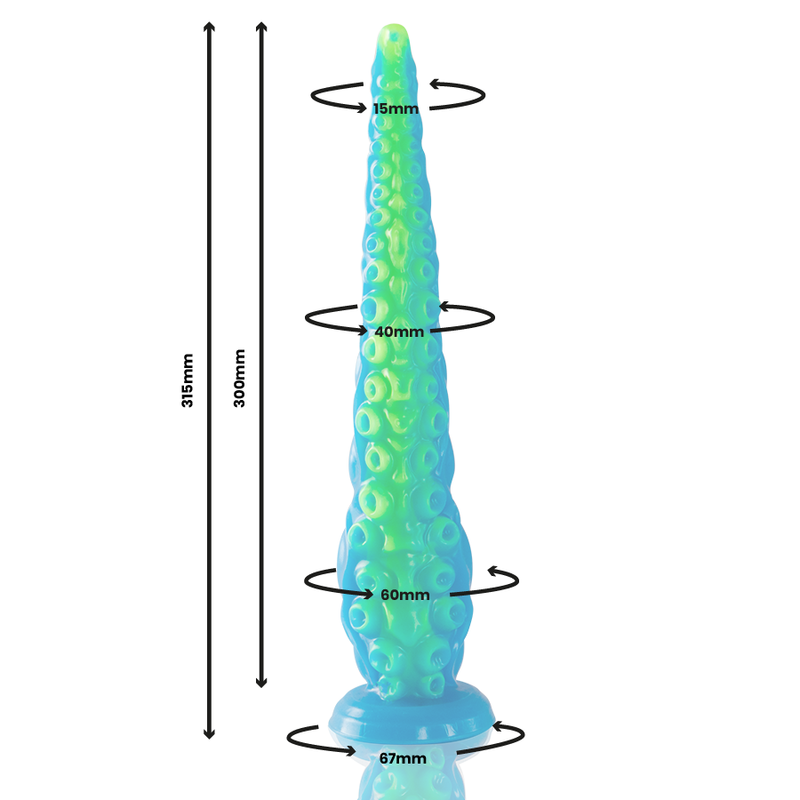 img_176616_eb7a514e5ebe91f7c744c6c1819e0660_1.png EPIC - SCYLLA FLUORESCENT THIN TENTACLE DILDO LARGE SIZE