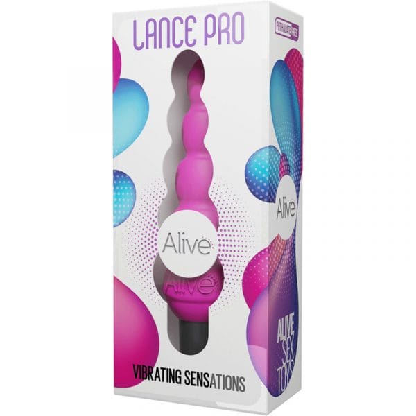 ALIVE - LANCE PRO ESTIMULADOR  VIBRADOR ANAL ROSA