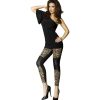 CHILIROSE - CR 3390 LEGGINS NEGRO  LEOPARDO S/M