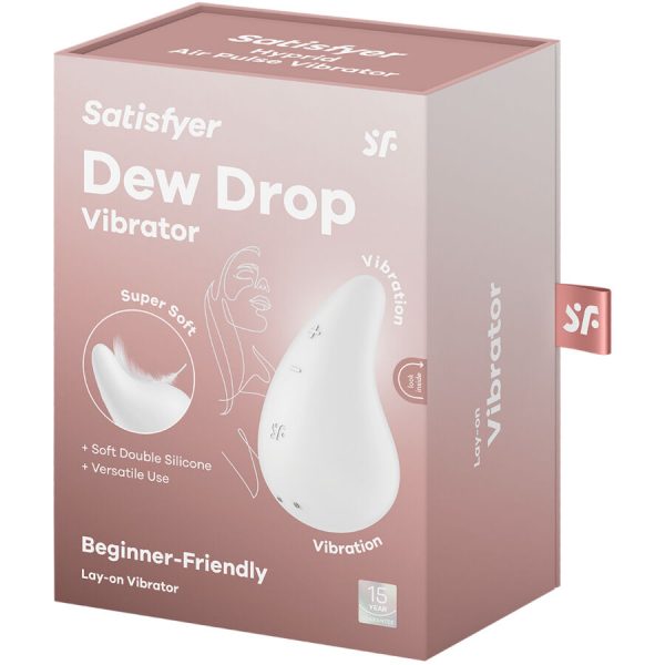 img_178391_4d70829af3afe7d61d84153c8fe69420_1.jpg SATISFYER - DEW DROP VIBRADOR LAY-ON BLANCO