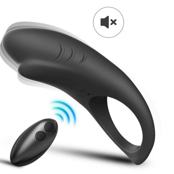 img_178507_f7822e6ec1a577d744ca7f2b227f0406_1.jpg ARMONY - SHARK ANILLO VIBRADOR PAREJAS CONTROL REMOTO NEGRO