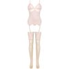 LIVCO CORSETTI FASHION - PERSINNE PEACH SET CORSET + PANTY + MEDIAS