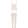 LIVCO CORSETTI FASHION - PERSINNE PEACH SET CORSET + PANTY + MEDIAS