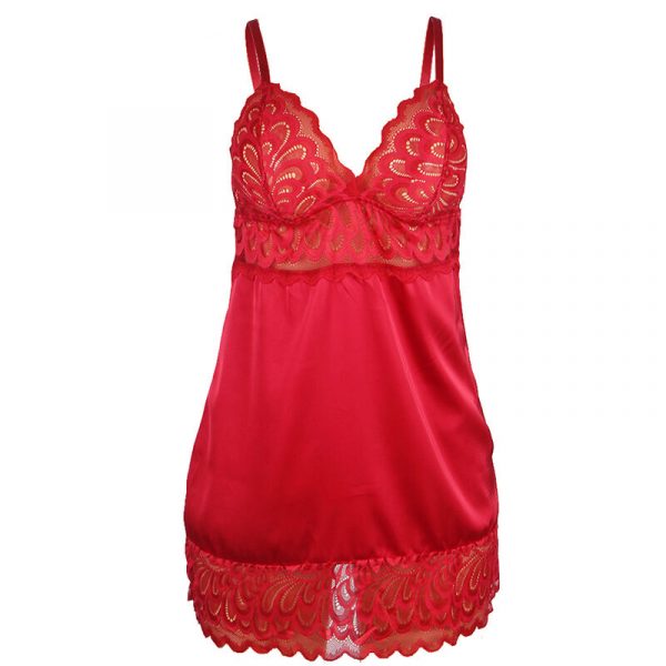 img_179925_629e361e4b5c37150aa6f1929321a1c0_1.jpg SUBBLIME - BABYDOLL SATINADO CON ENCAJE ROJO S/M