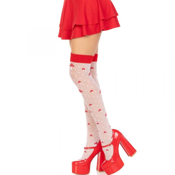 img_181008_3f906e14757c03239ff560db39fe7c05_1.jpg LEG AVENUE - CALCETINES ALTOS CHAMPIÑONES ROJO/BLANCO