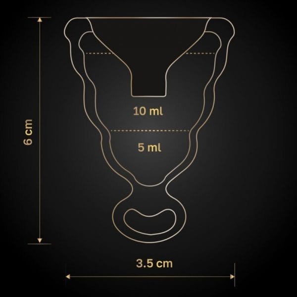 G-VIBE - GCUP COPA MENSTRUAL NEGRA
