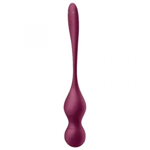 SATISFYER - LOVE BIRDS VARY BOLAS VIBRADORES APP GRATUITA ROJO VINO
