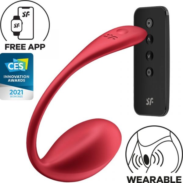 img_182677_d4c94fddb2f1bddb625bfaabd90bd517_1.jpg SATISFYER - SHINY PETAL ESTIMULADOR PUNTO G CONTROL REMOTO ROJO APP GRATUITA
